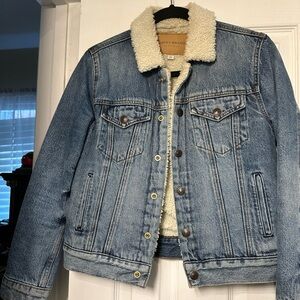 Lucky Brand Sherpa and Jean Jacket